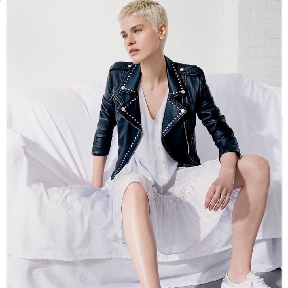 Free People Studded Moto Jacket